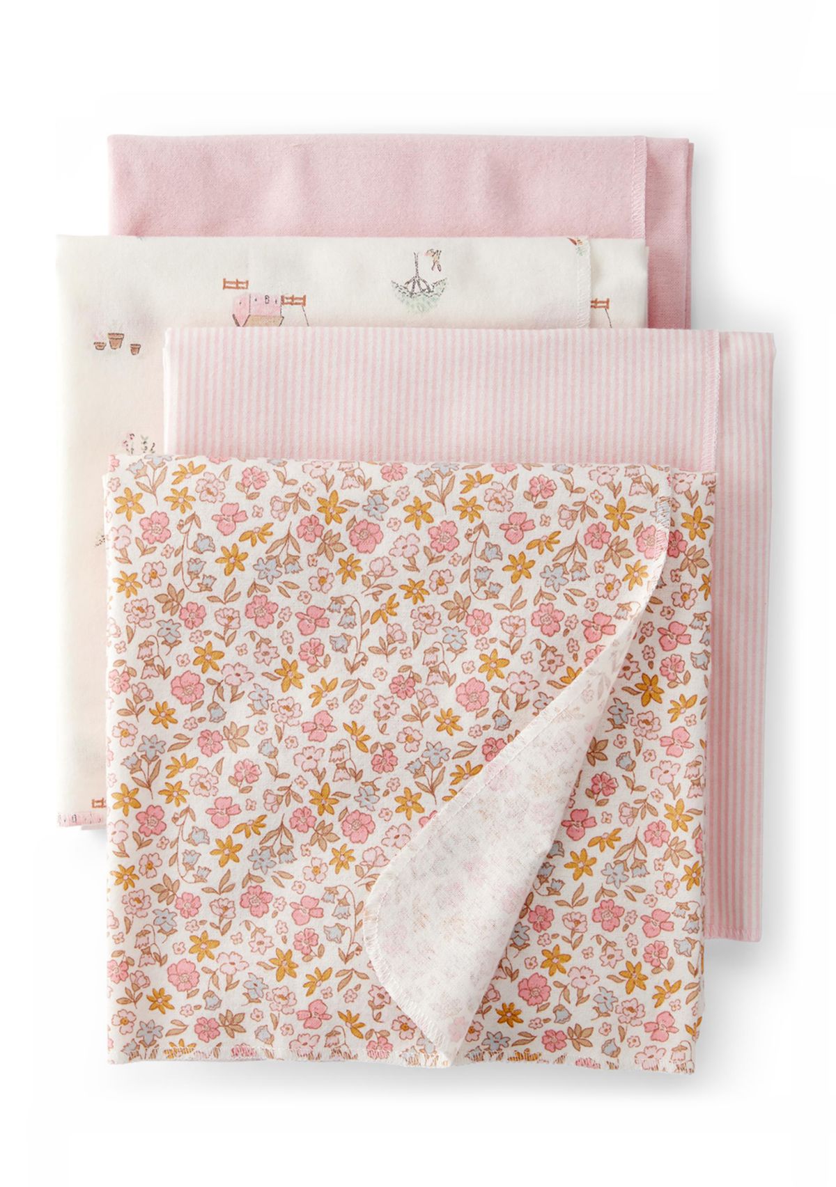 Baby Girls Blankets - 4 Pack