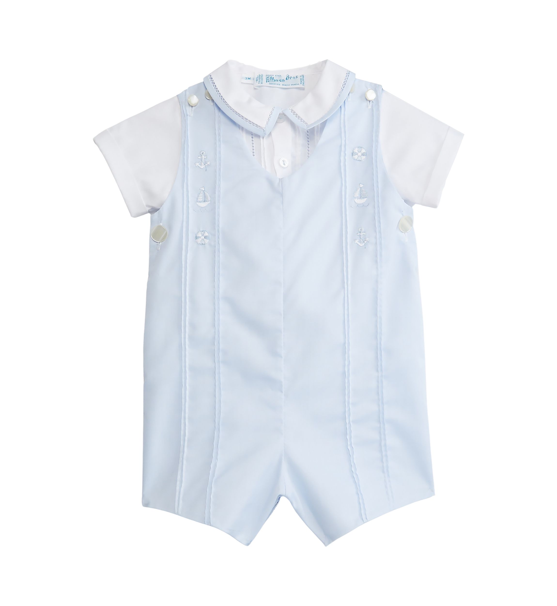 Baby Boys 2 Piece Nautical Shortall