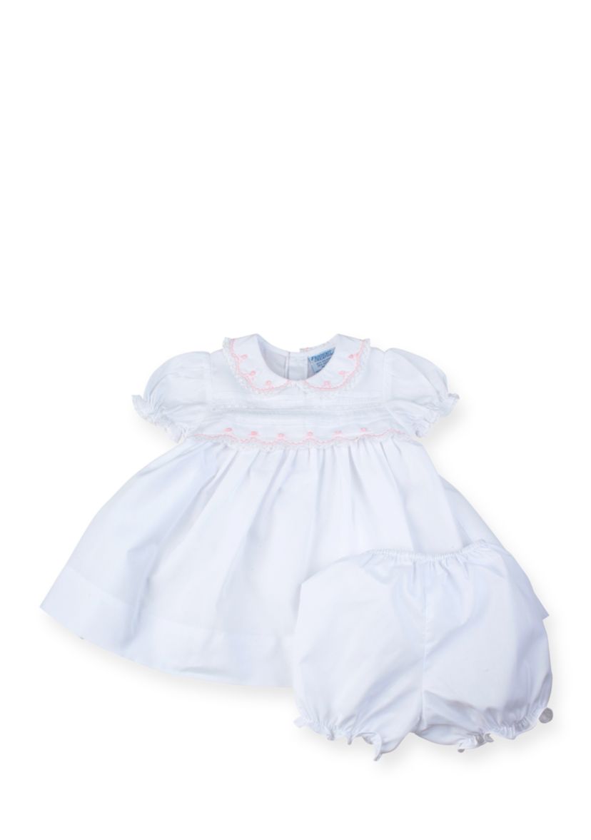 Lace Inlay Dress and Bloomers