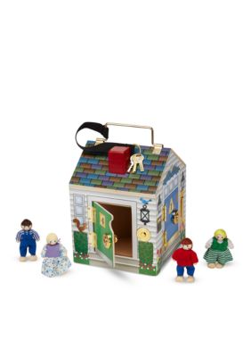 melissa and doug wooden door bell house