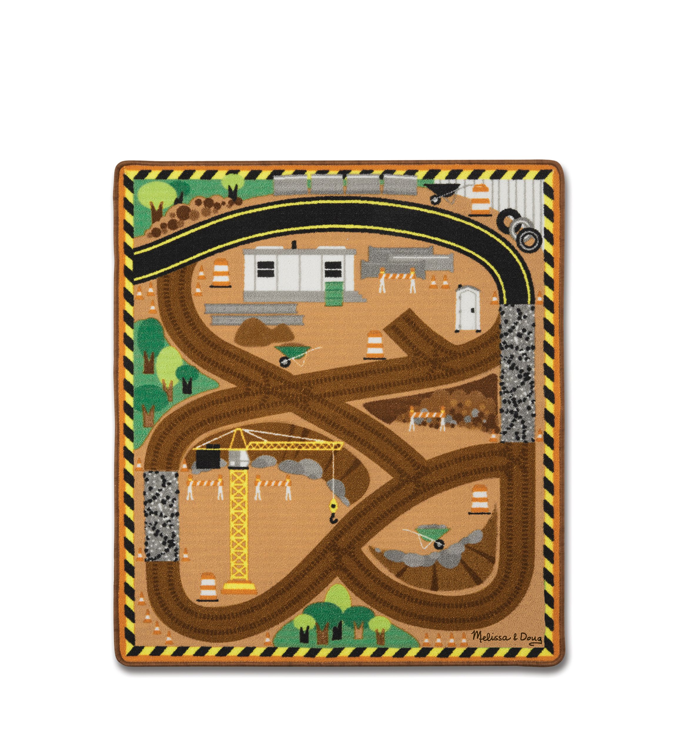 Round the Site Construction Truck Rug