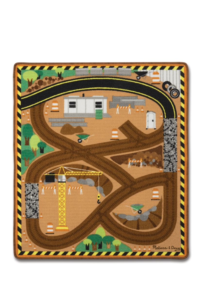 Round the Site Construction Truck Rug