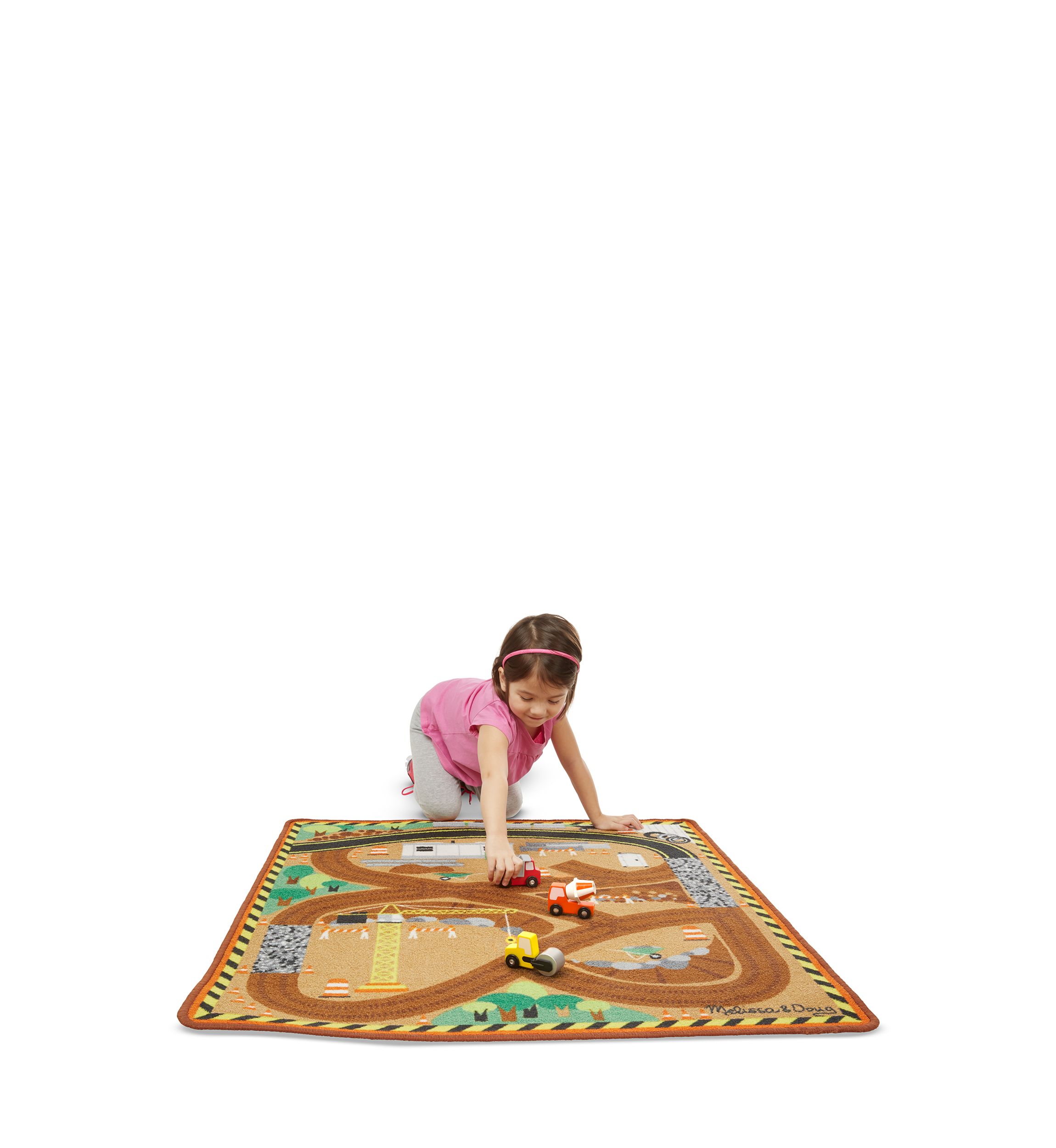 Round the Site Construction Truck Rug