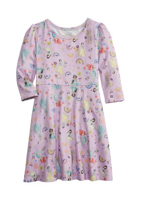 Disney® Princess Toddler Girls Long Sleeve Peached Jersey Dress | belk