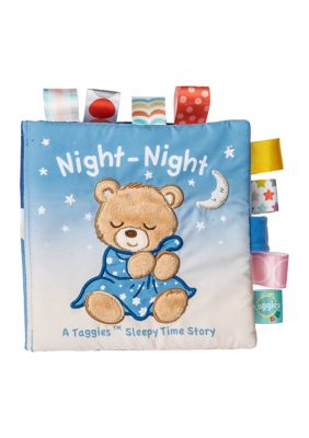 Mary Meyer Kids Nite Nite Teddy Taggies Soft Book, Blue