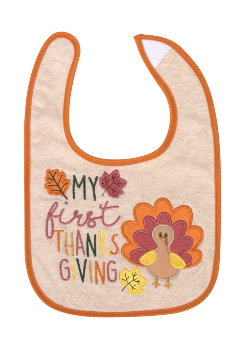 Baby First Thanksgiving Bibs - Set of 3