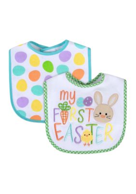 My First Easter 2-Pack of Bibs