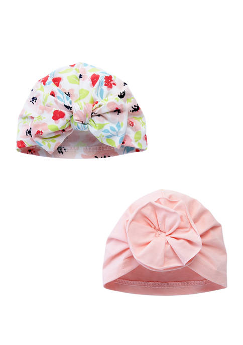 Baby Essentials Baby Girls Floral Turban Hats