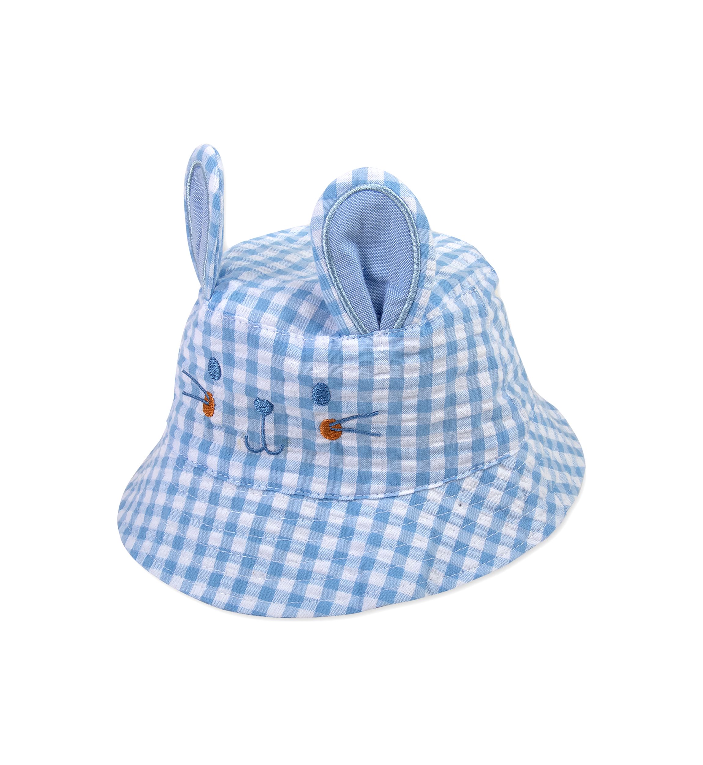 Plaid Bunny Hat and Socks Set 