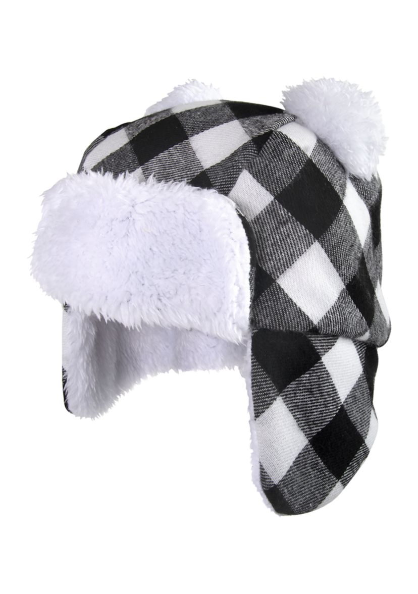 Baby Girls Plaid Hat and Glove Set