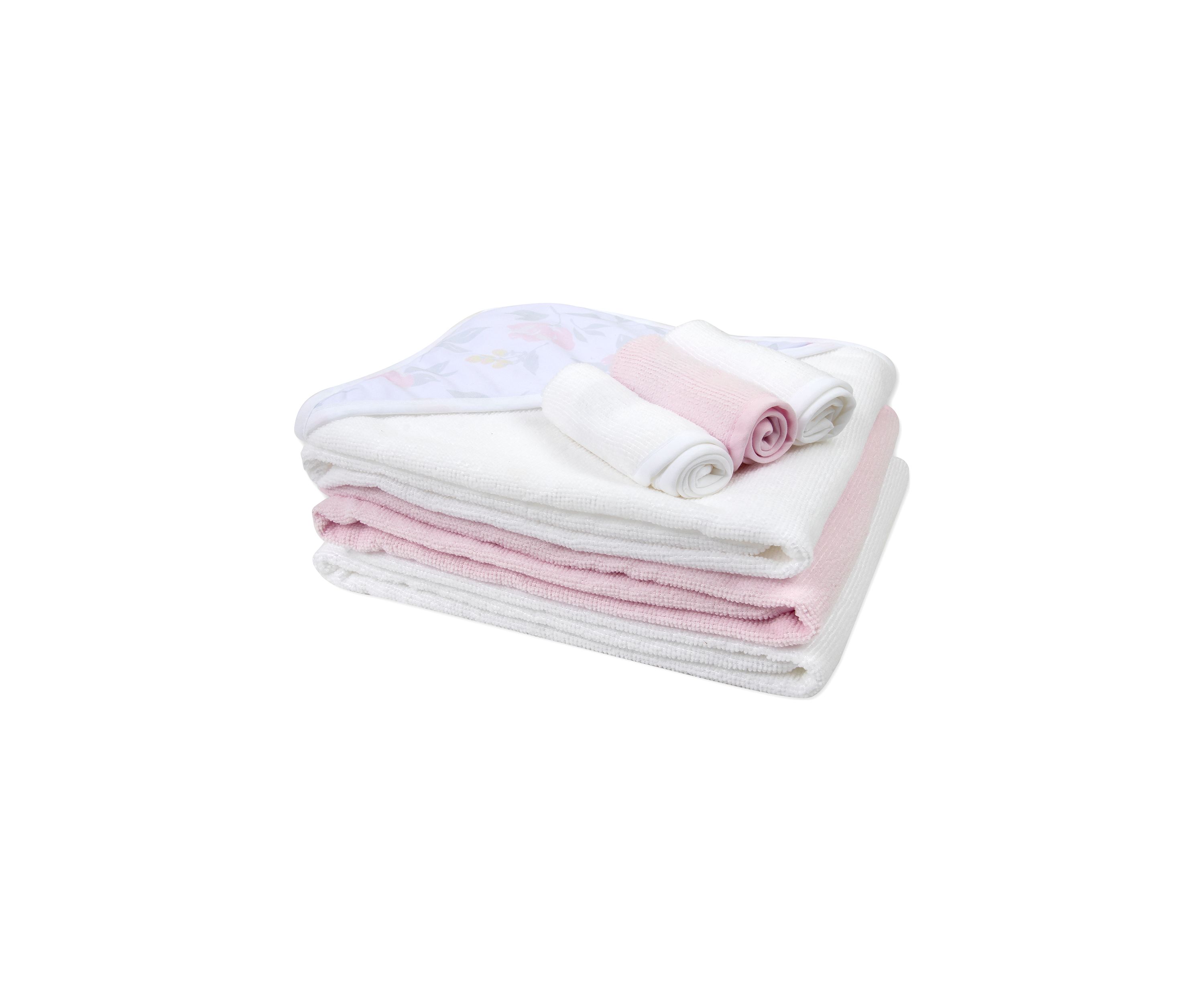 Baby Pink 6 Piece Bath Set