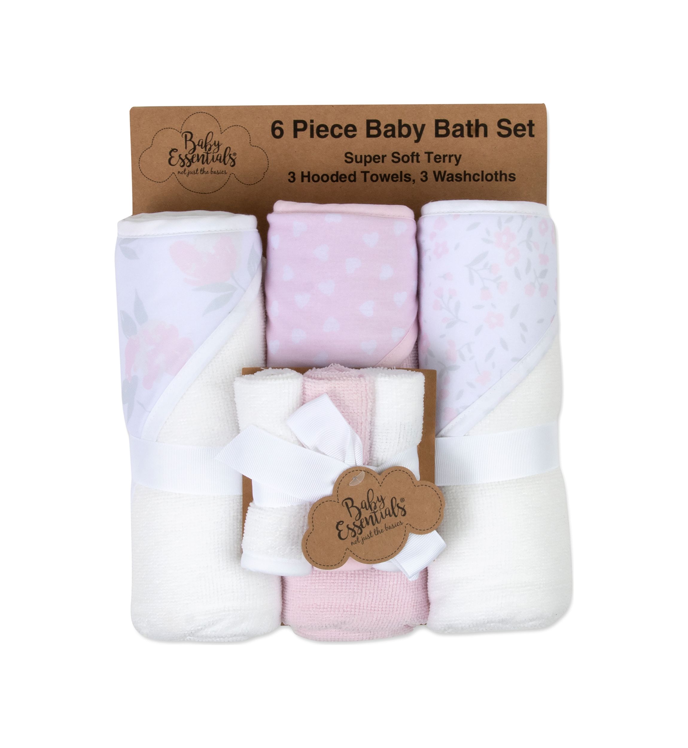 Baby Pink 6 Piece Bath Set