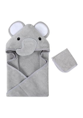Baby Elephant Hooded Towel Set