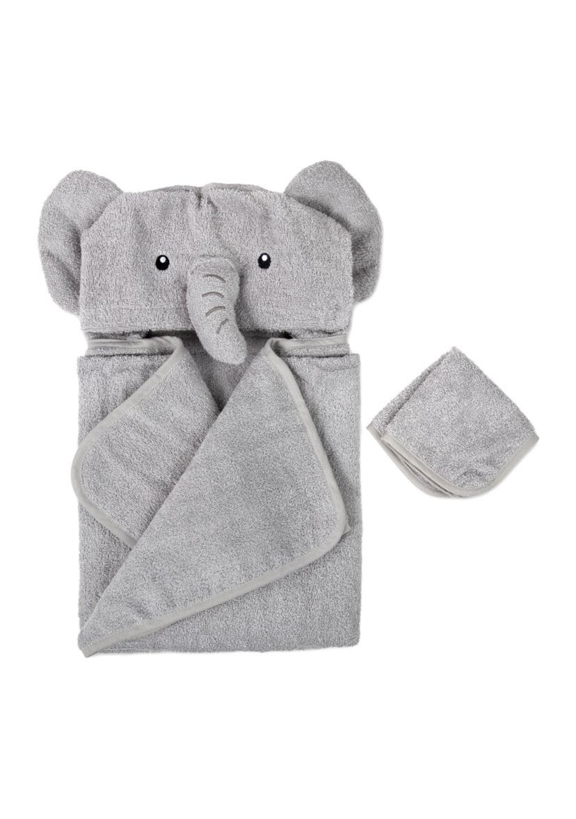 Elephant Hooded Bath Towel Set