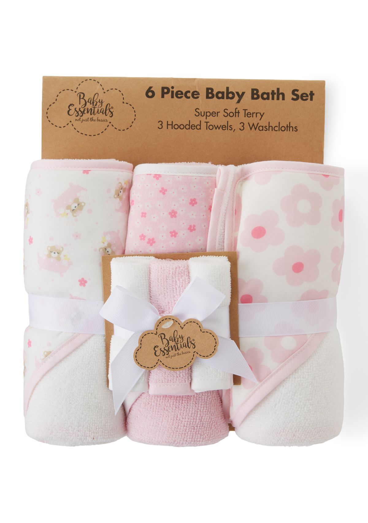 Baby Girls Bath Towel Set