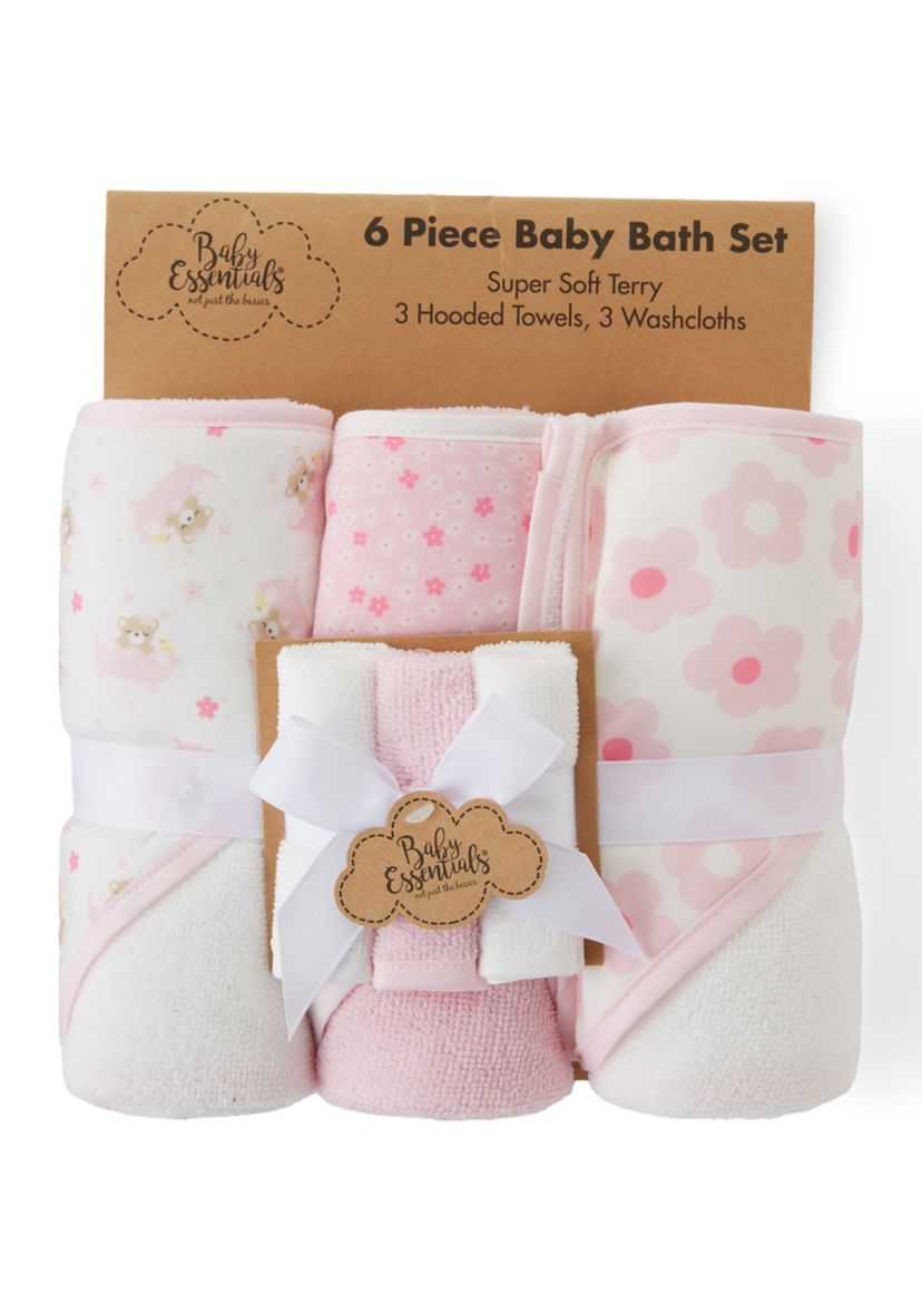 Baby Girls Bath Towel Set