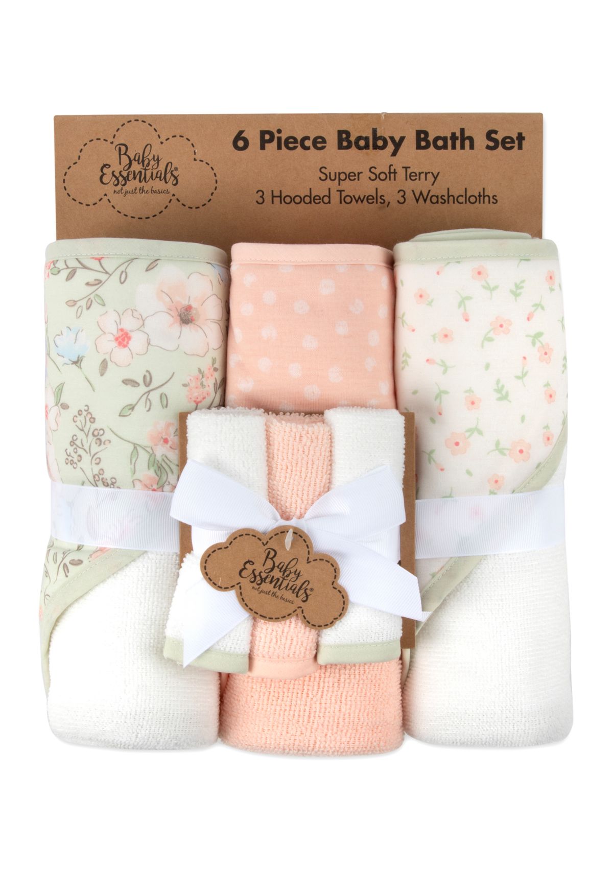  Baby 6-PC Bear Hooded Towel Set