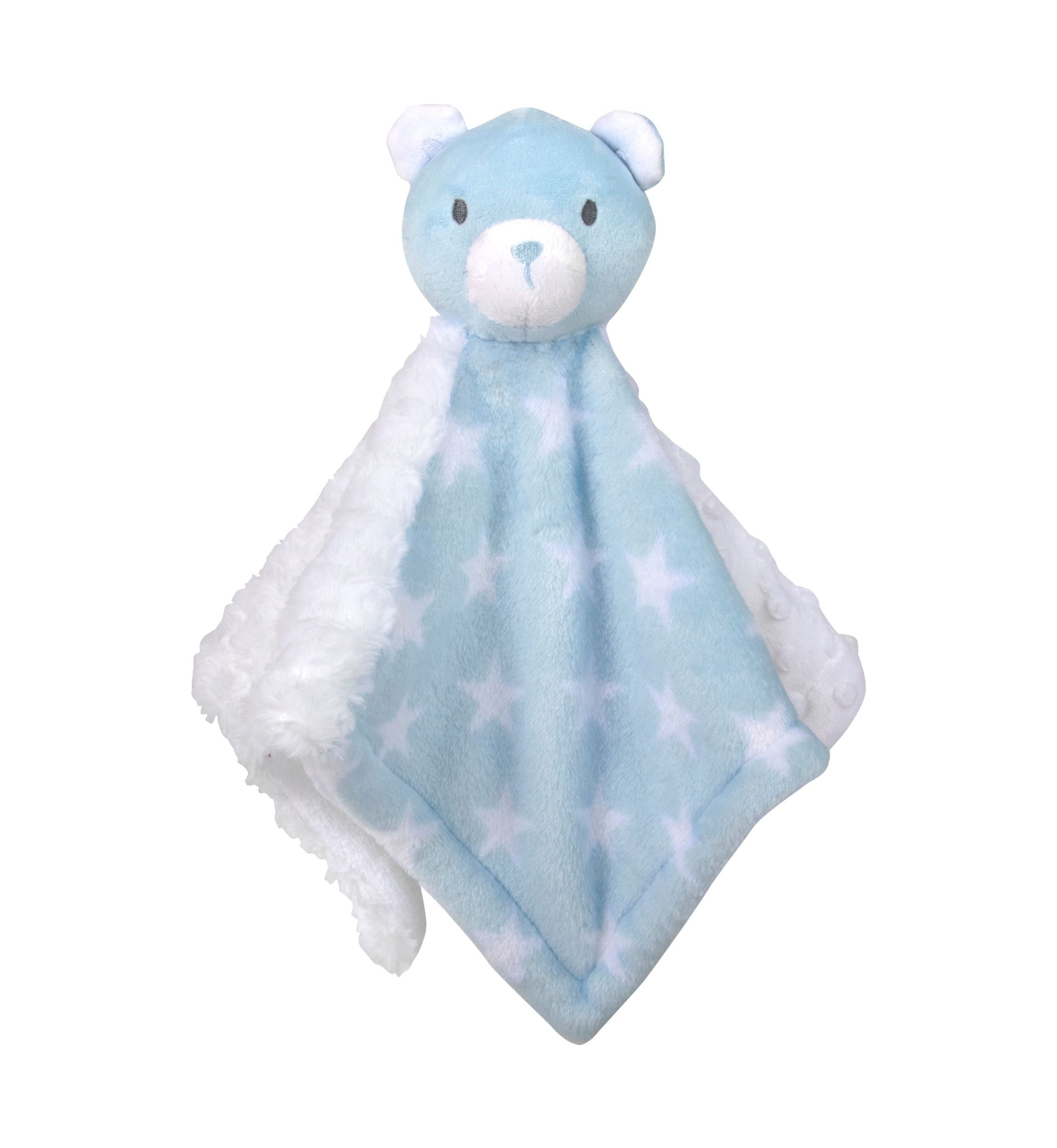 Baby Boys Blue Star Blanket with Bear
