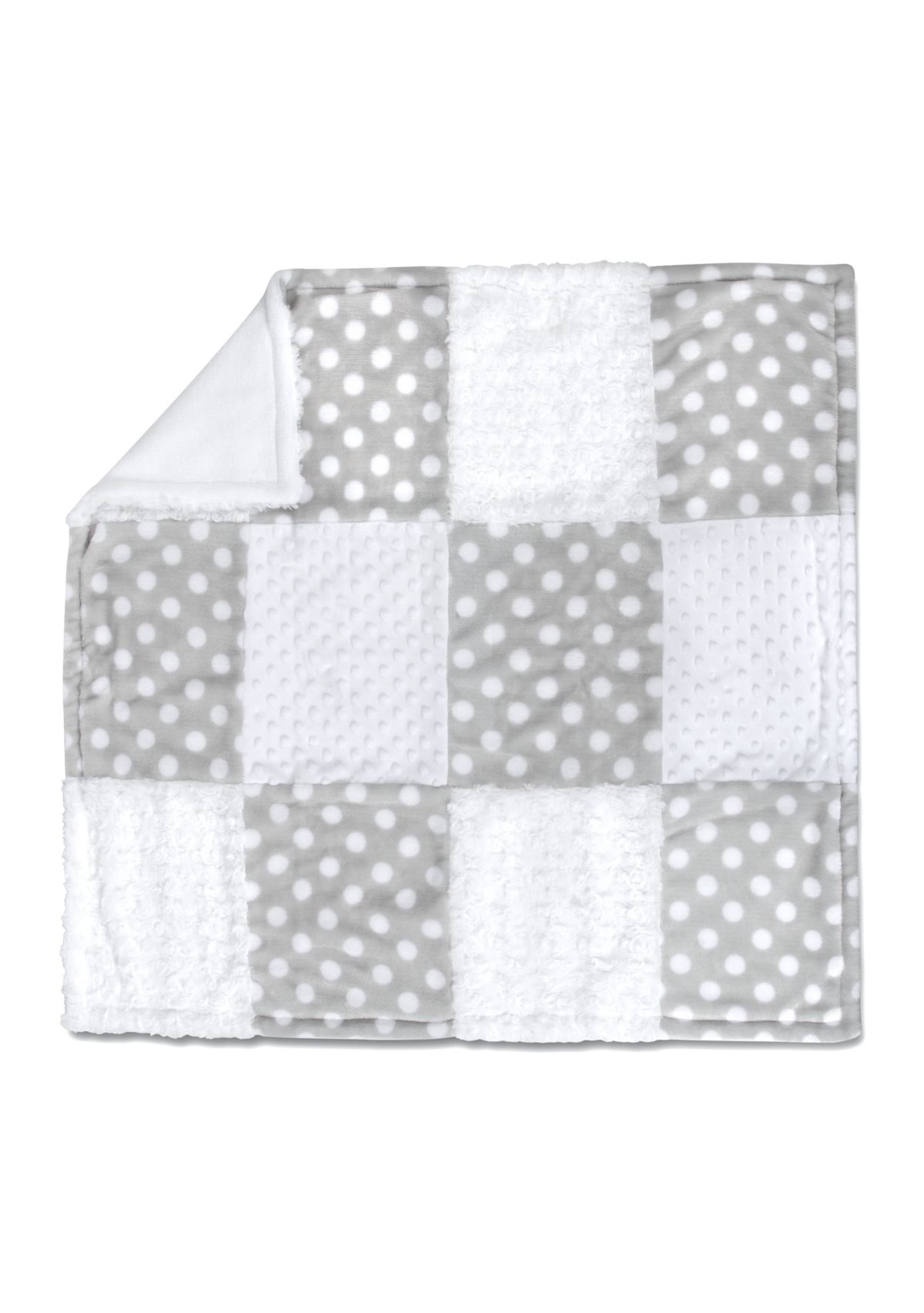 Baby Polka Dot Blanket with Elephant 