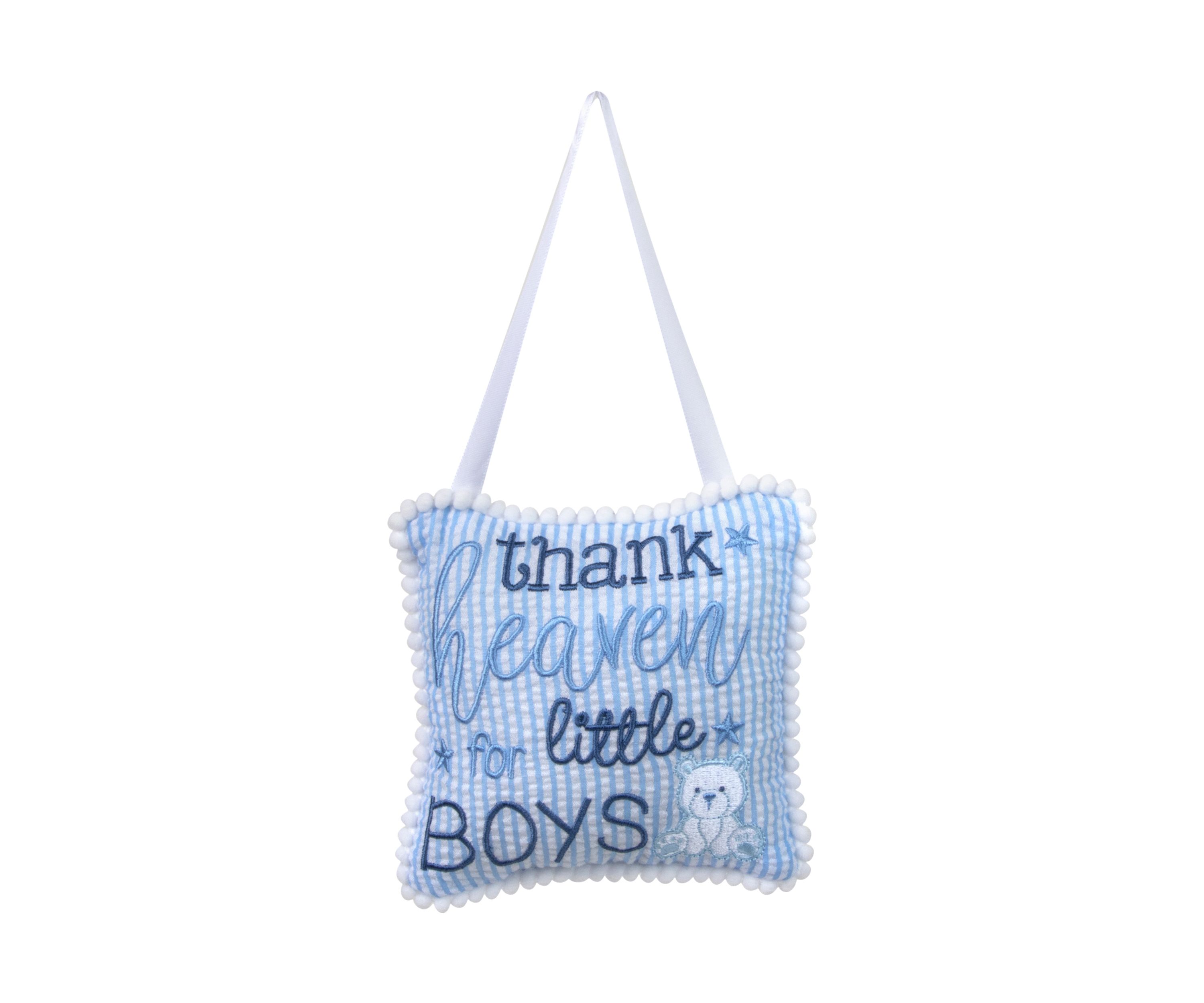 Baby Boys Thank Heaven Blanket and Plaque