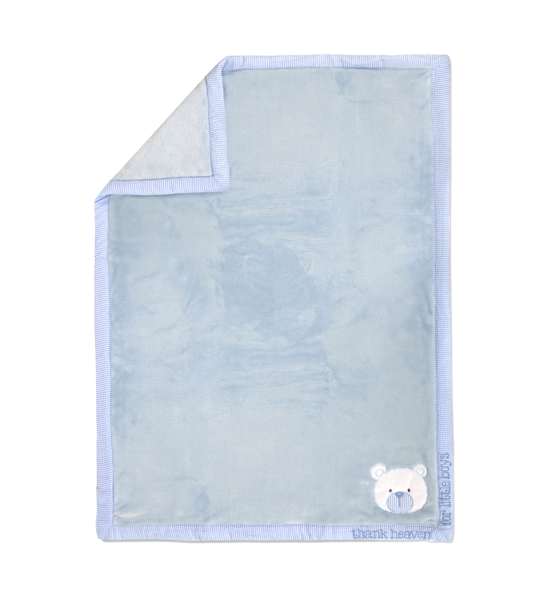 Baby Boys Thank Heaven Blanket and Plaque