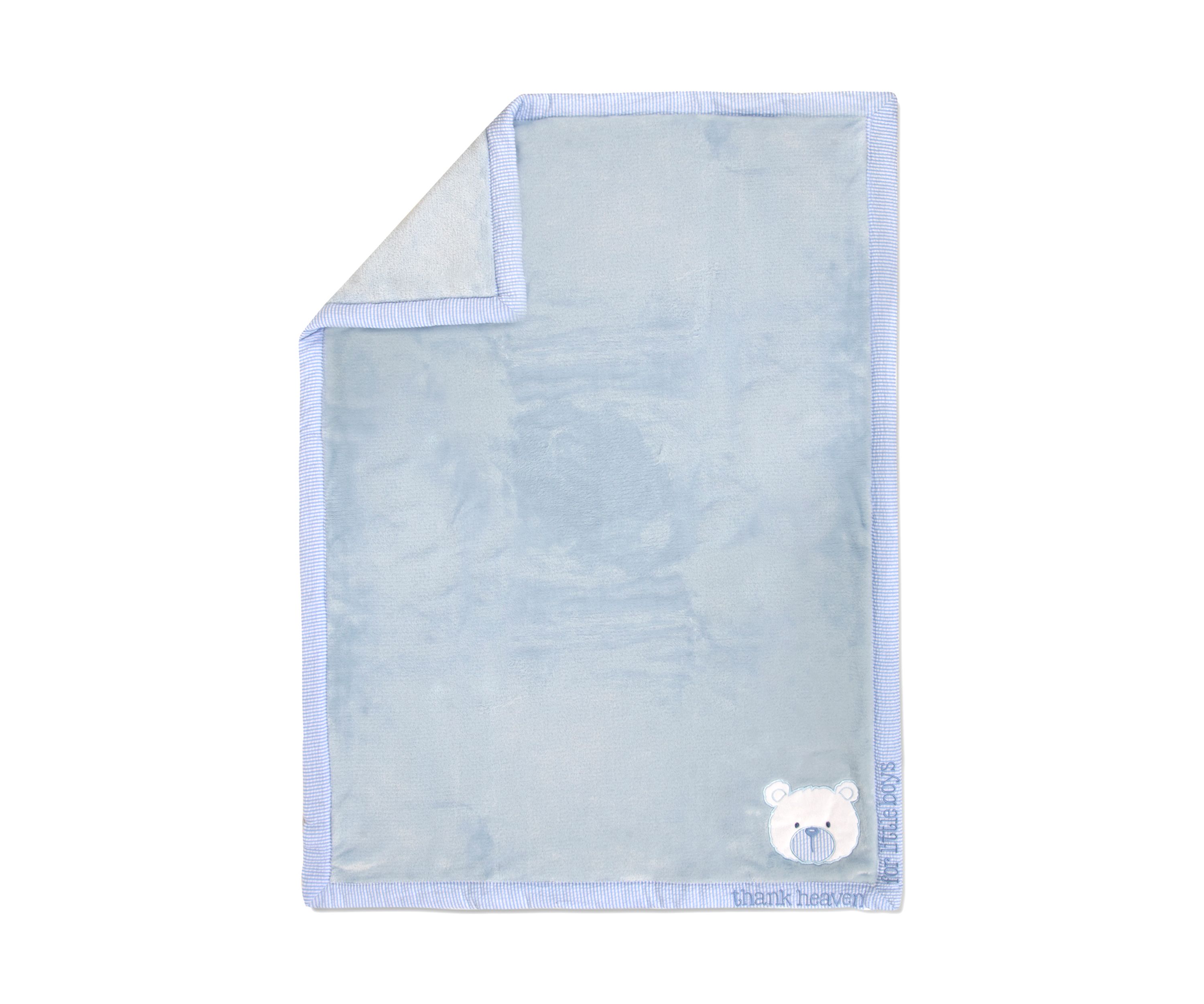 Baby Boys Thank Heaven Blanket and Plaque