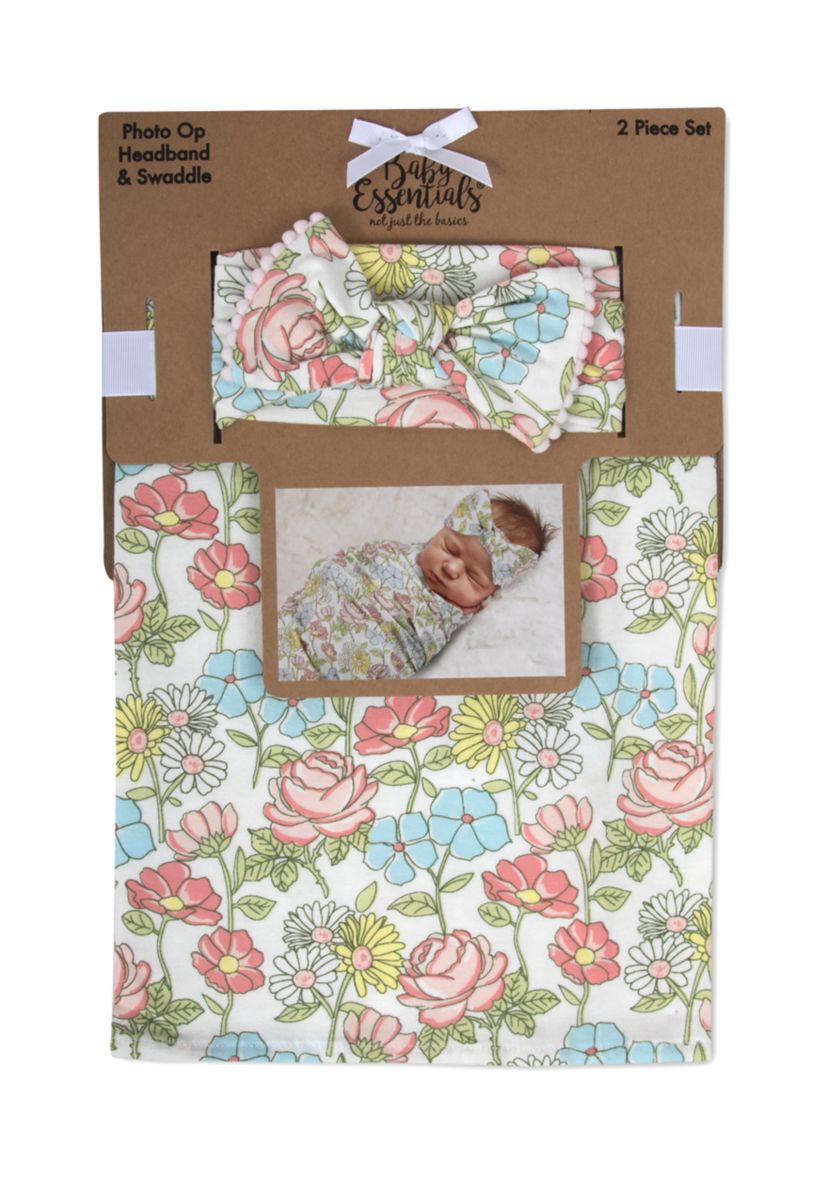 Baby Girls Headband and Gown Set