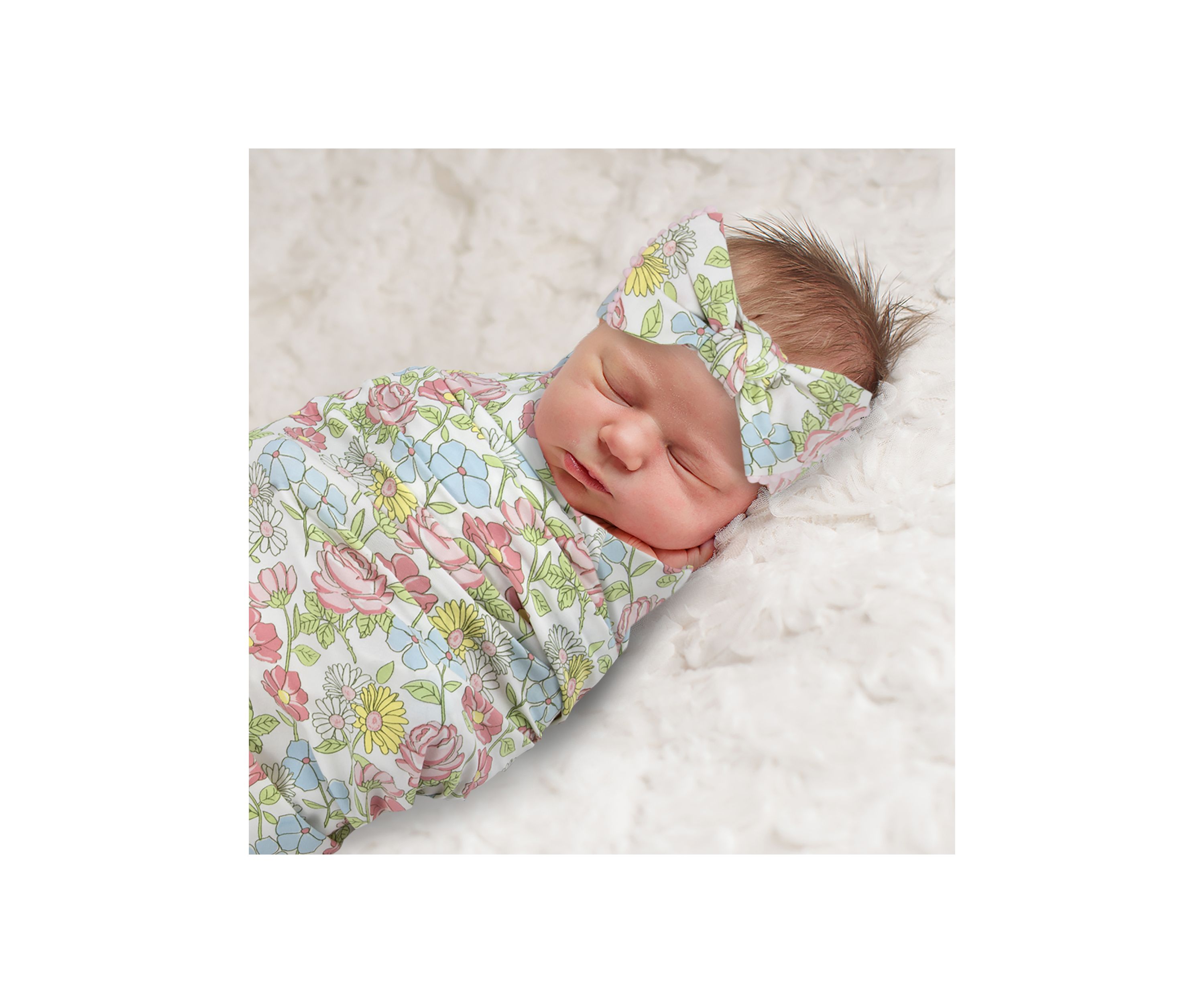Baby Girls Headband and Gown Set