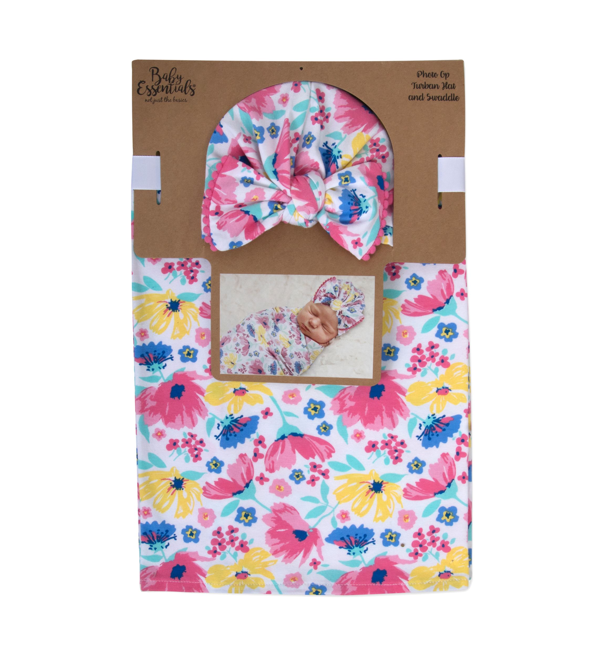 Baby Girls Floral Swaddle Set 