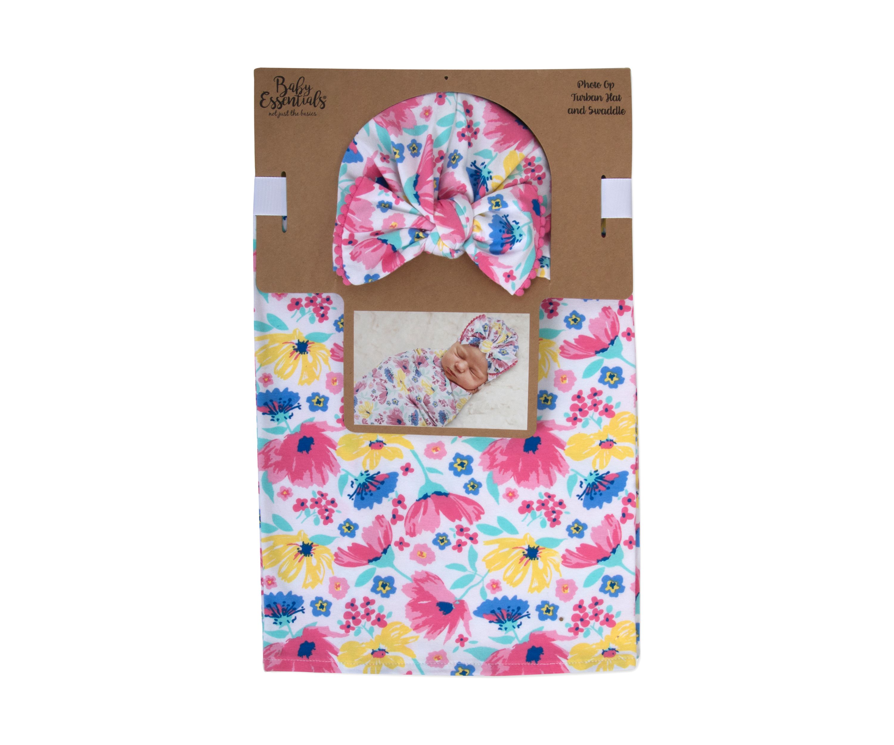 Baby Girls Floral Swaddle Set 