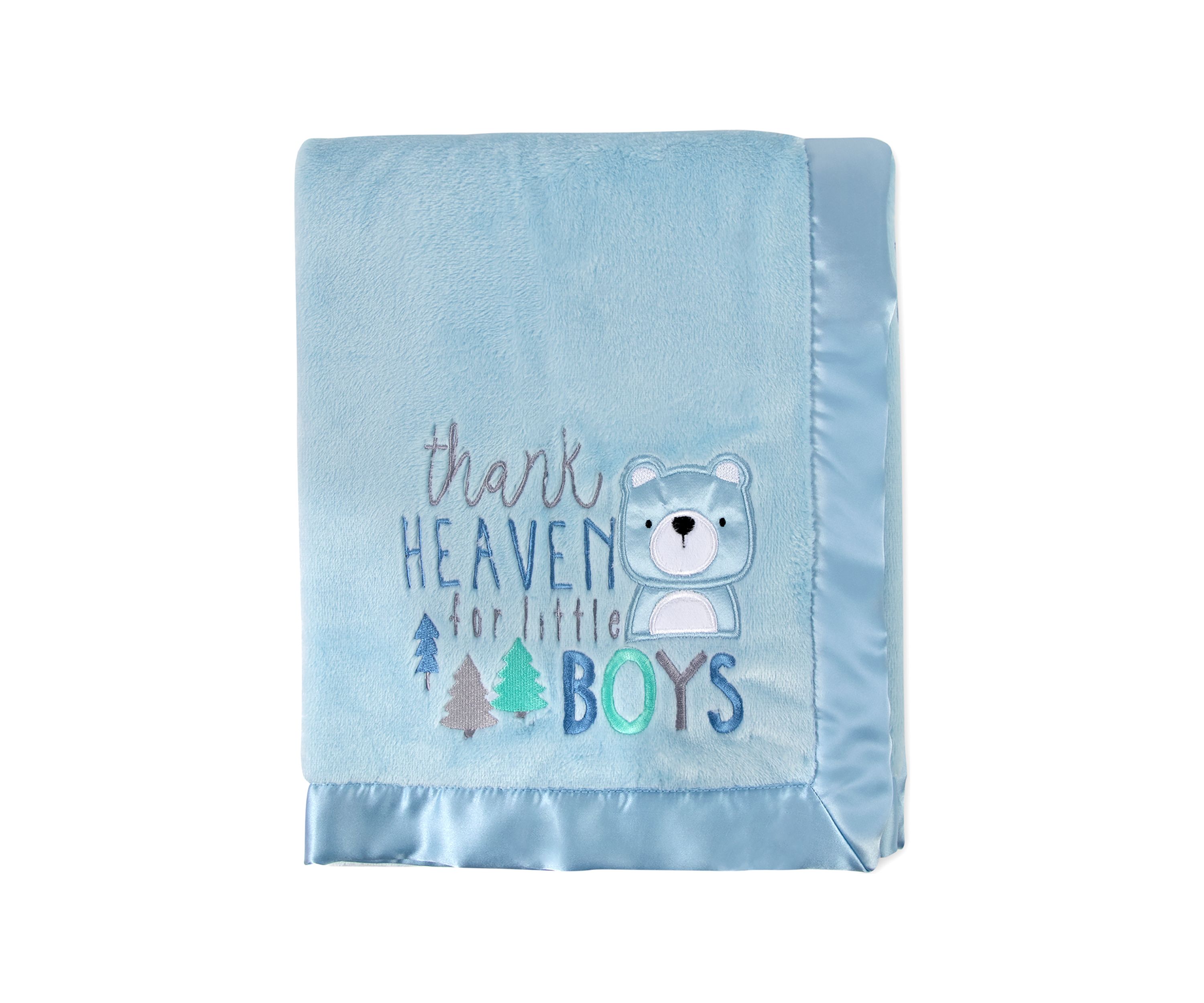 Thank Heaven For Little Boys Receiving Blanket