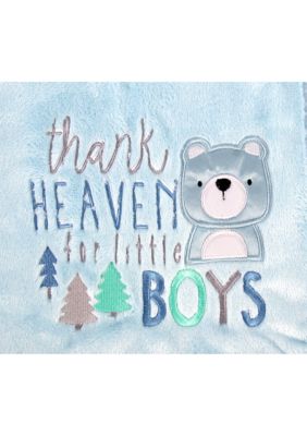 Thank Heaven For Little Boys Receiving Blanket