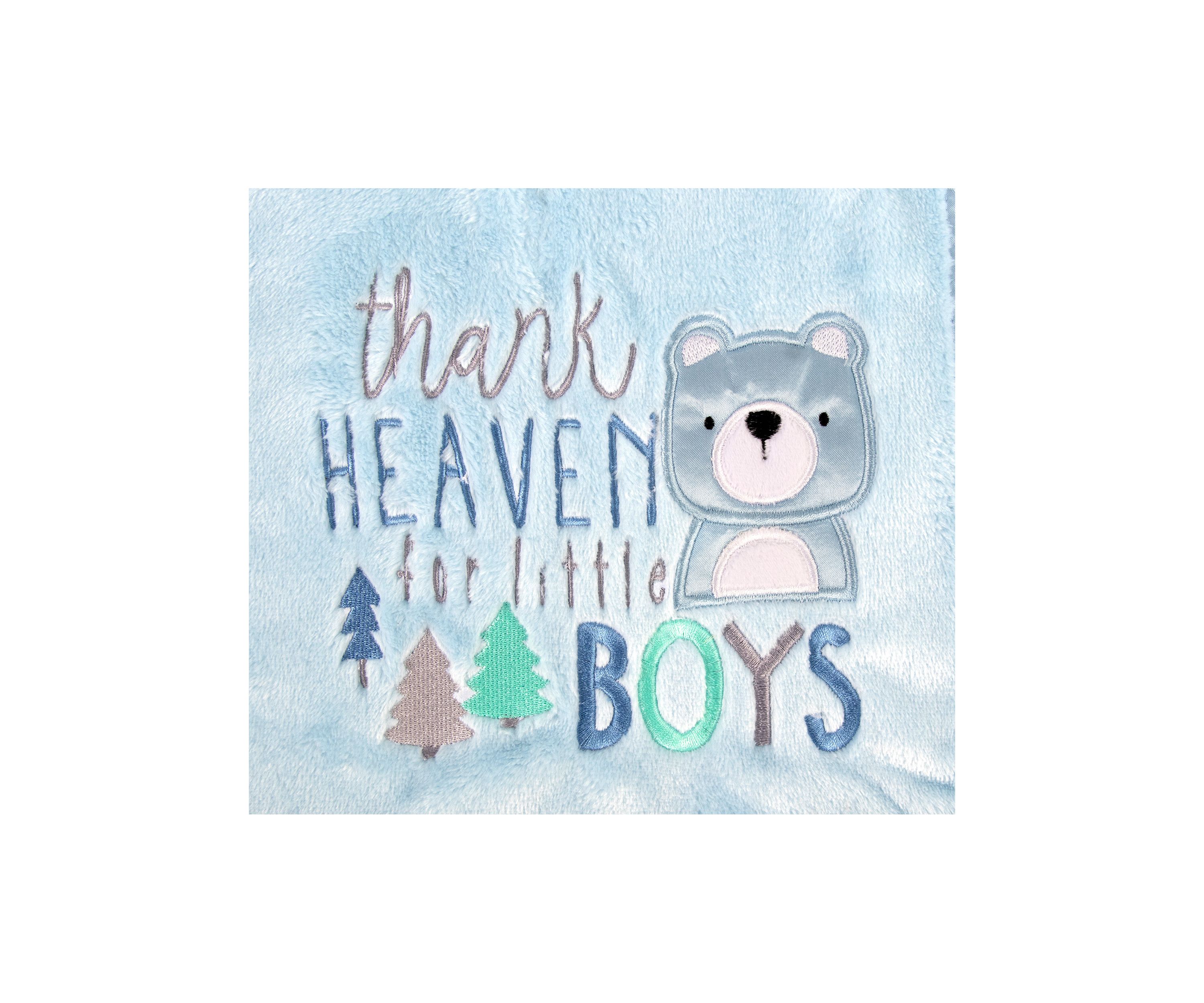 Thank Heaven For Little Boys Receiving Blanket