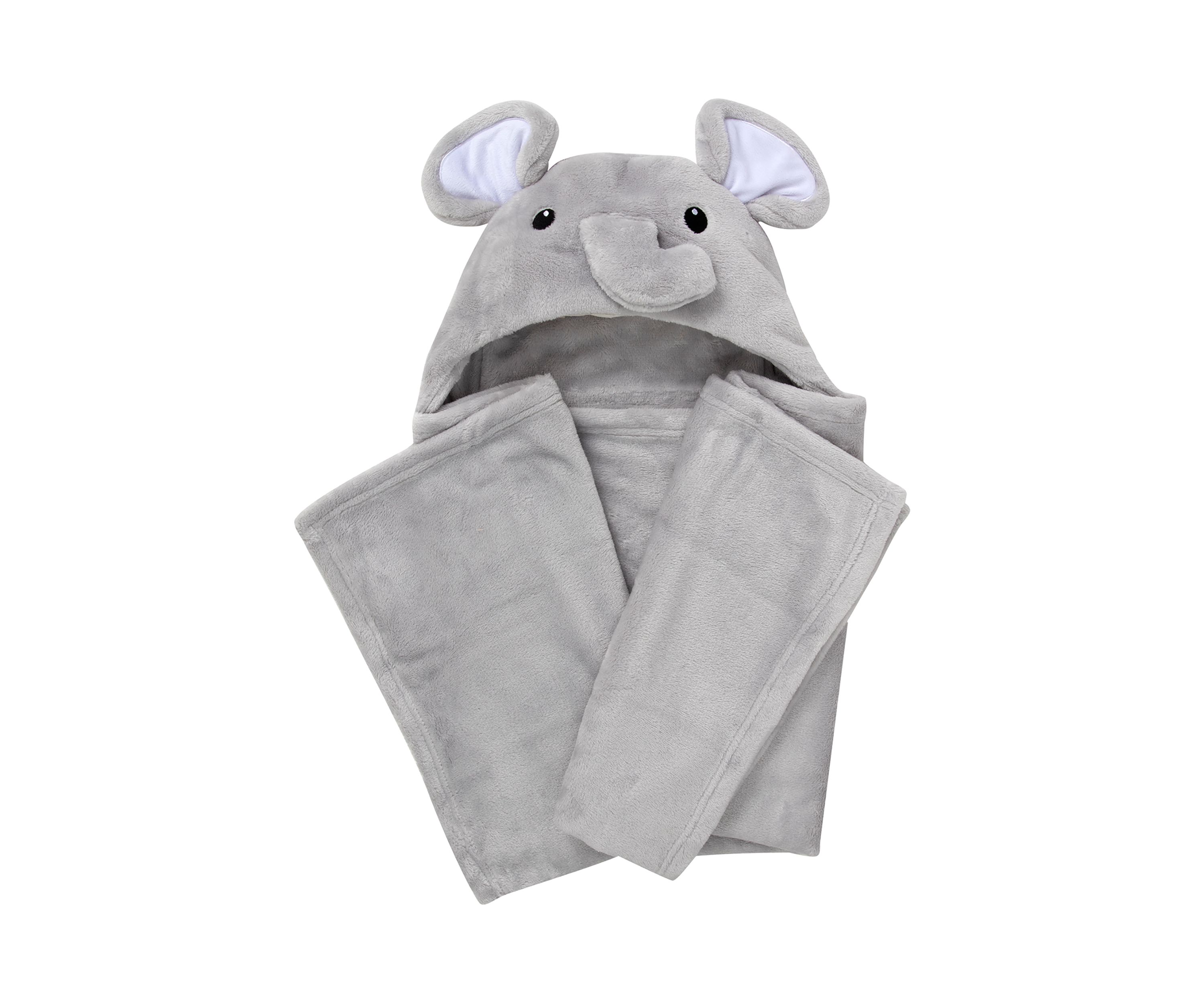 Baby Elephant Plush Hooded Blanket
