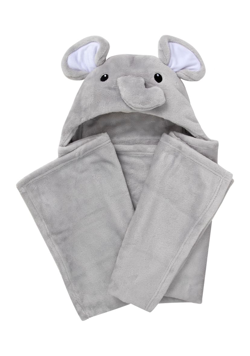 Baby Elephant Plush Hooded Blanket