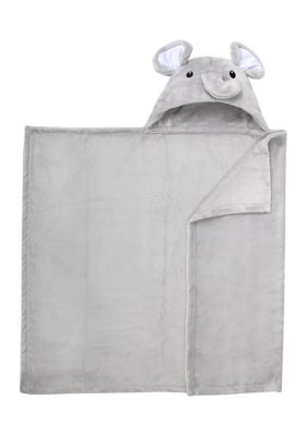 Baby Elephant Plush Hooded Blanket