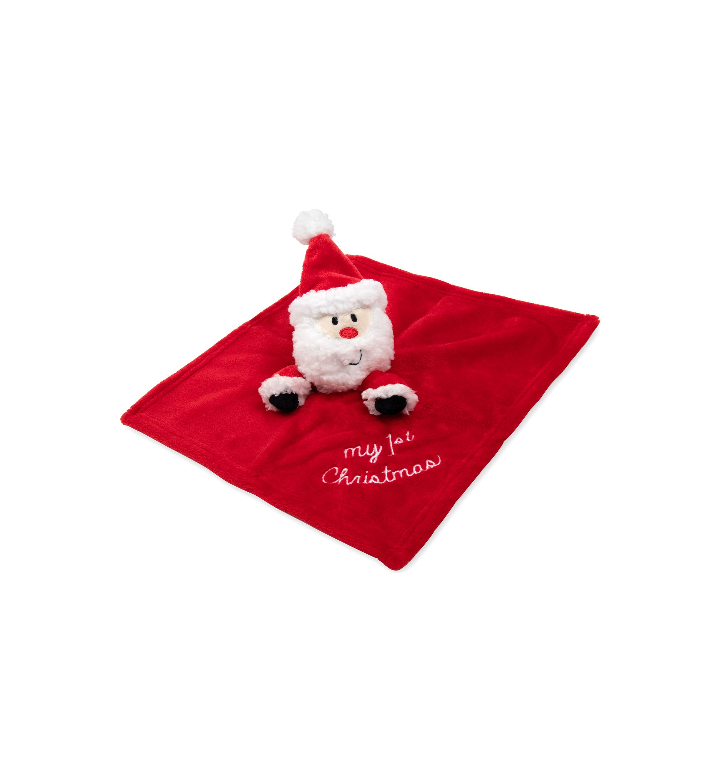 Baby Plaid Printed Receiving Blanket with Matching Security Blanket