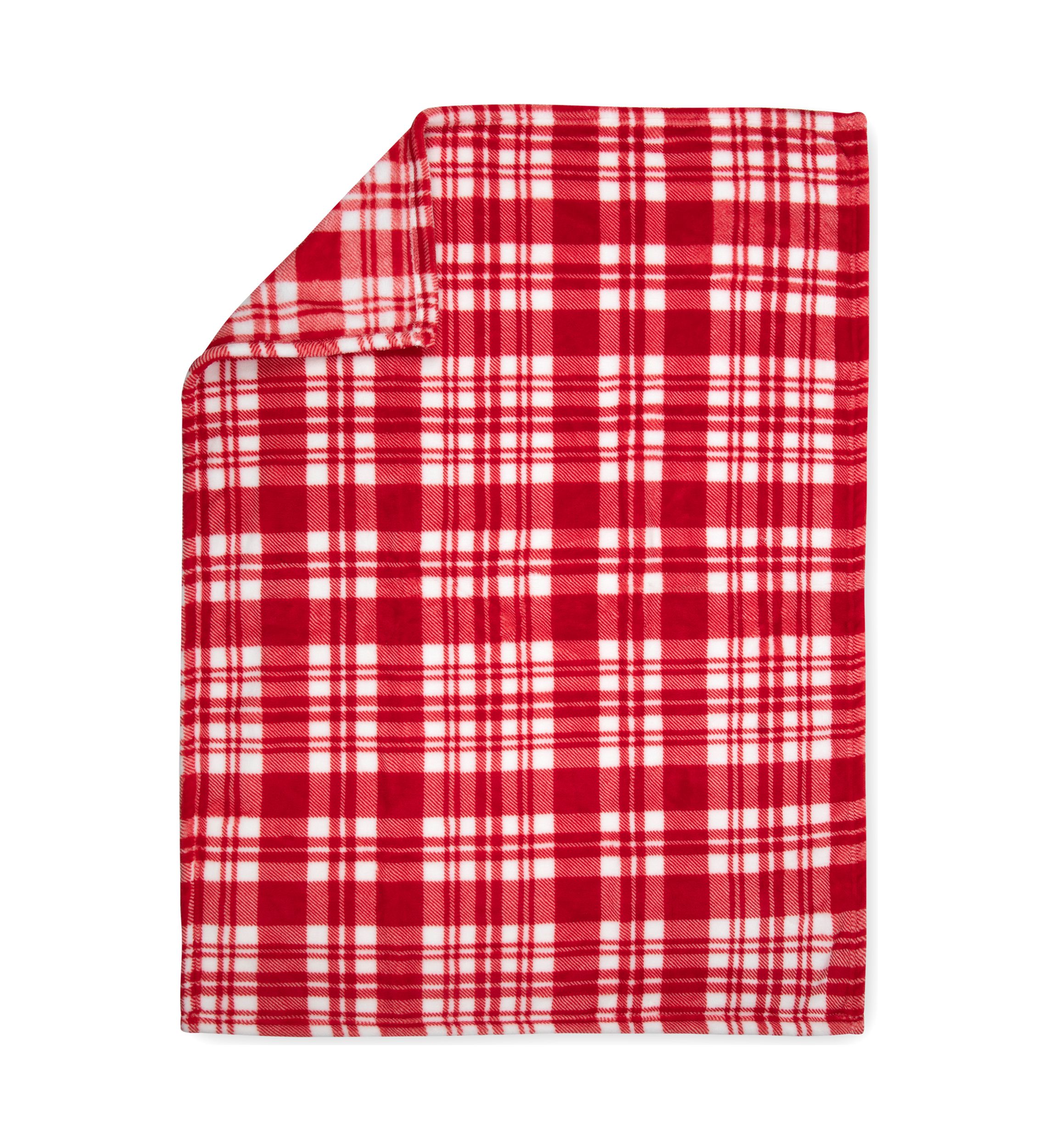 Baby Plaid Printed Receiving Blanket with Matching Security Blanket