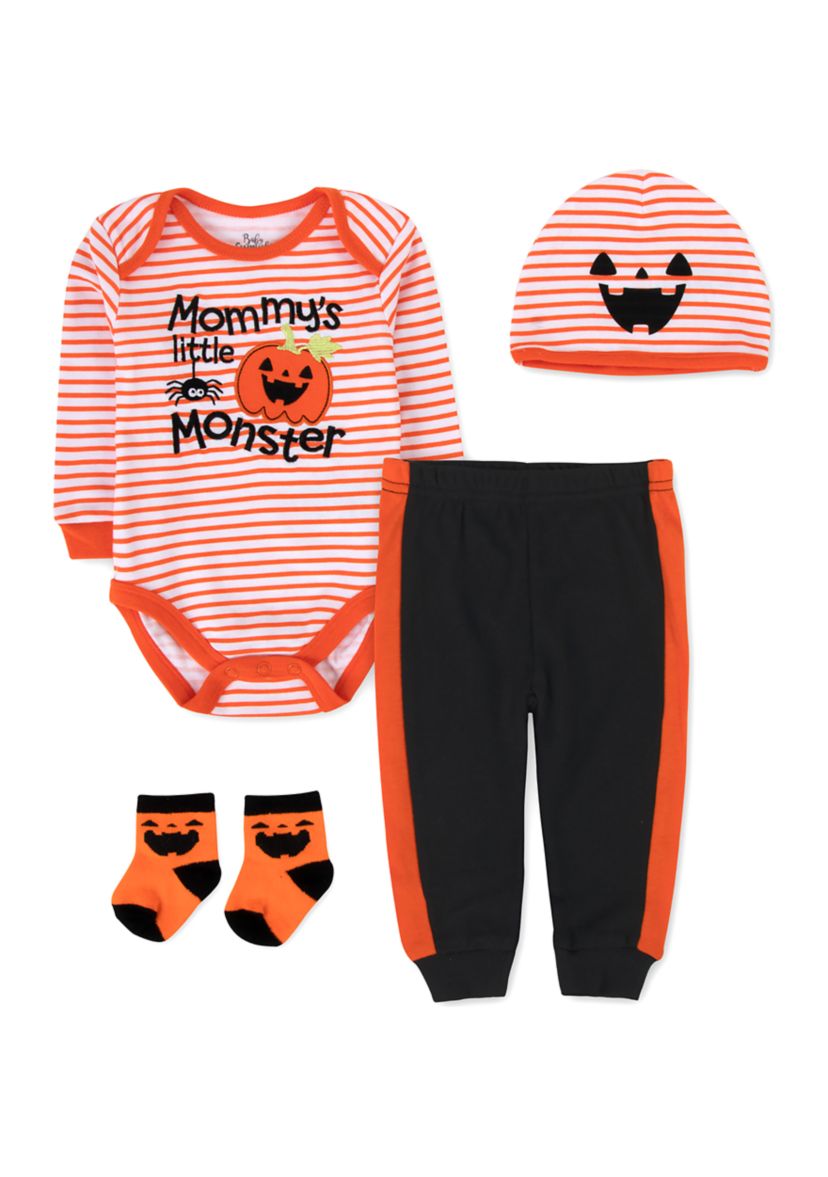 Baby Boys Mommys Little Monster Bodysuit Set