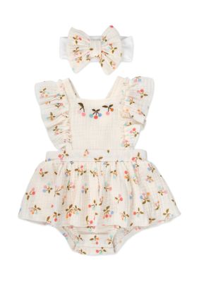 Baby Essentials Baby Girls Floral Romper, 9 Months