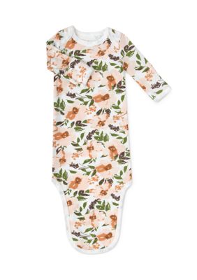 Baby Girls Leafy Floral Swaddle Set