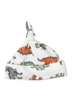 Baby Boys Dino Printed Sleep Bodysuit with Cap