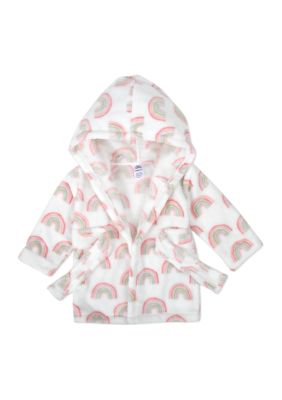 Baby Girls Rainbow Printed Robe with Blanket