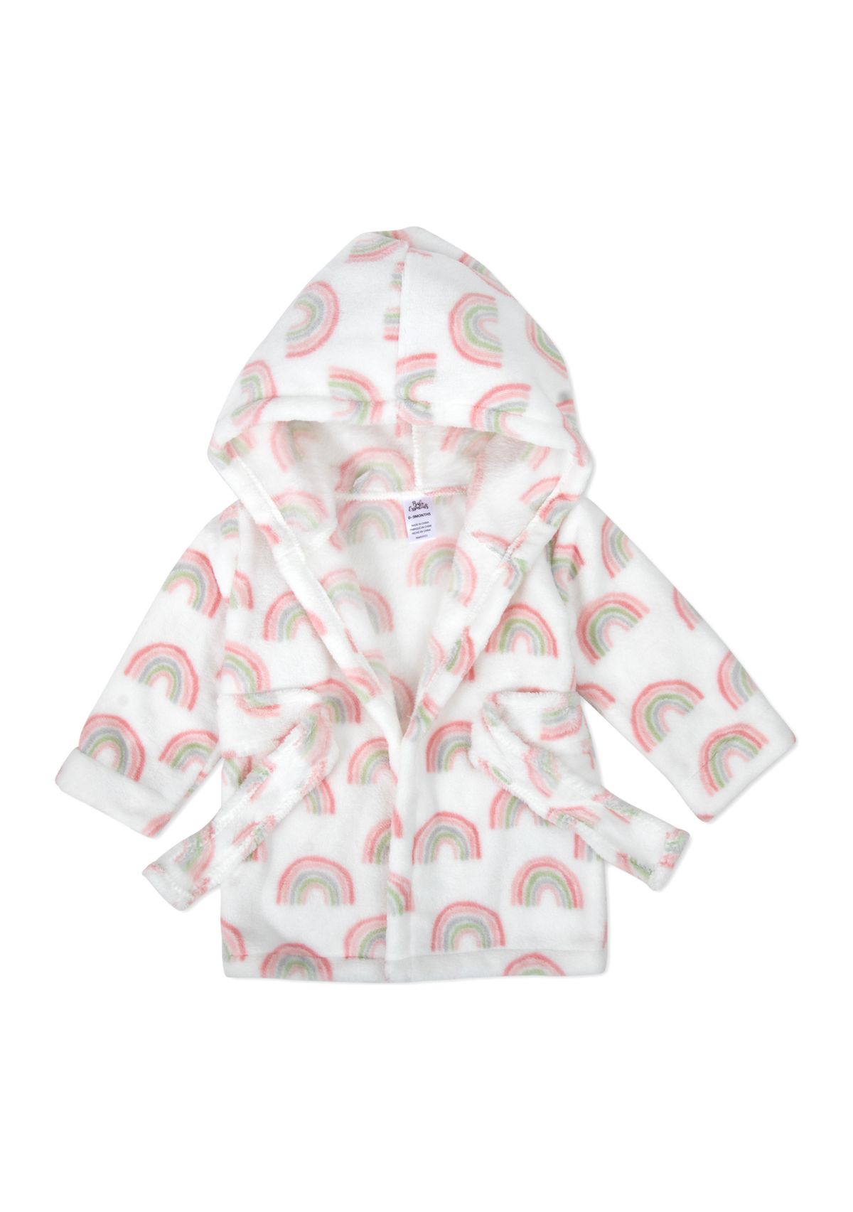 Baby Girls Rainbow Printed Robe with Blanket