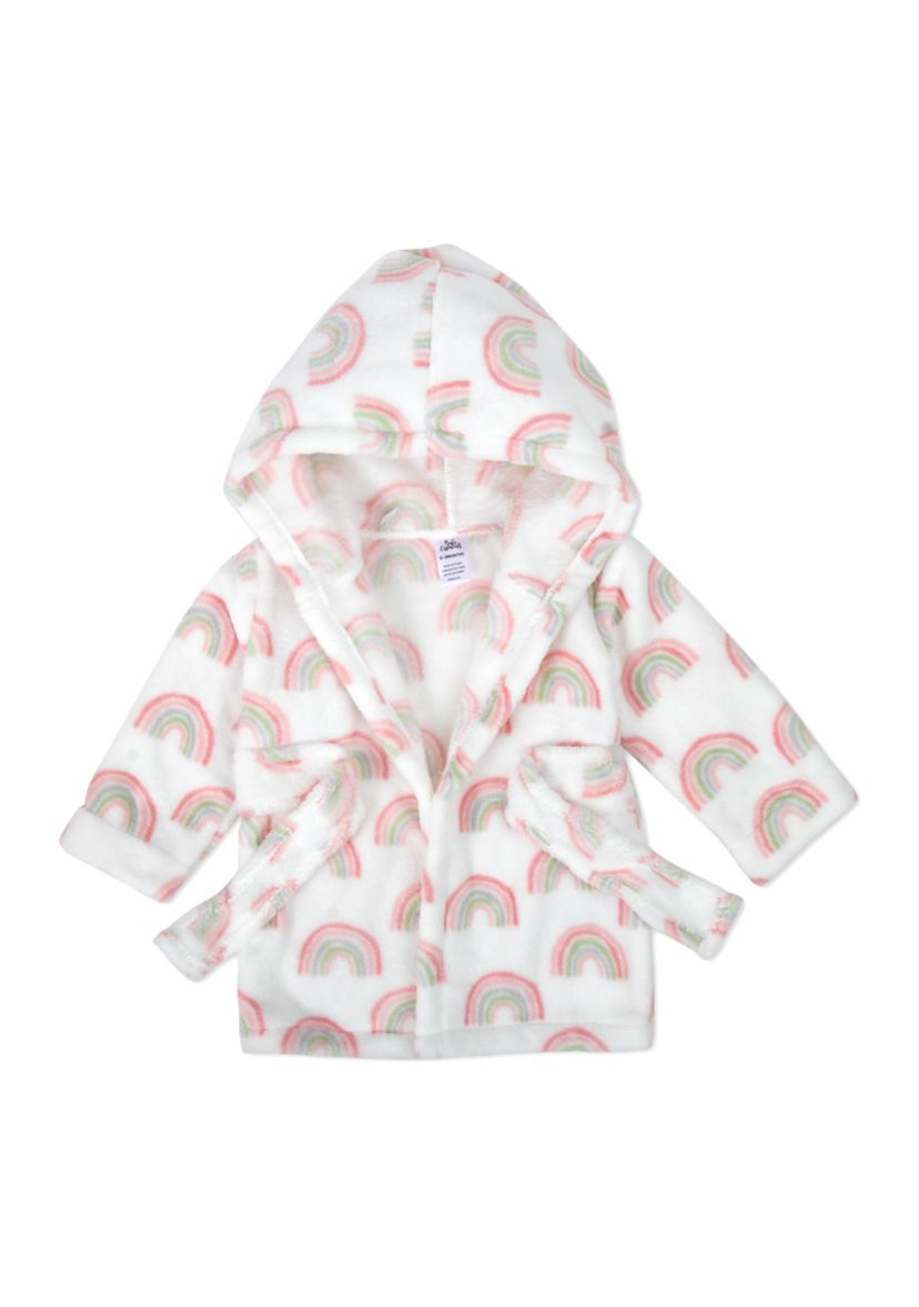 Baby Girls Rainbow Printed Robe with Blanket