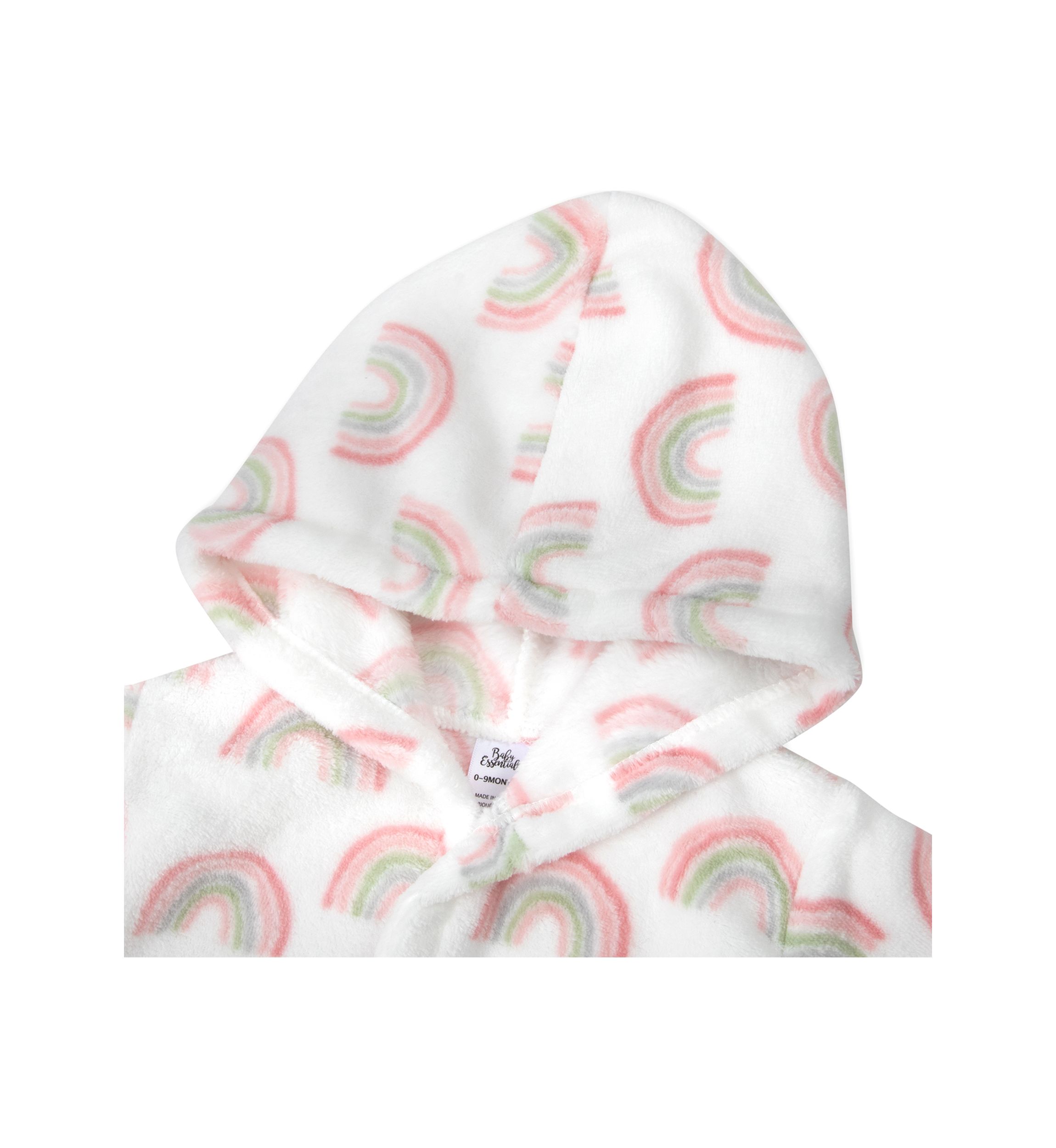 Baby Girls Rainbow Printed Robe with Blanket