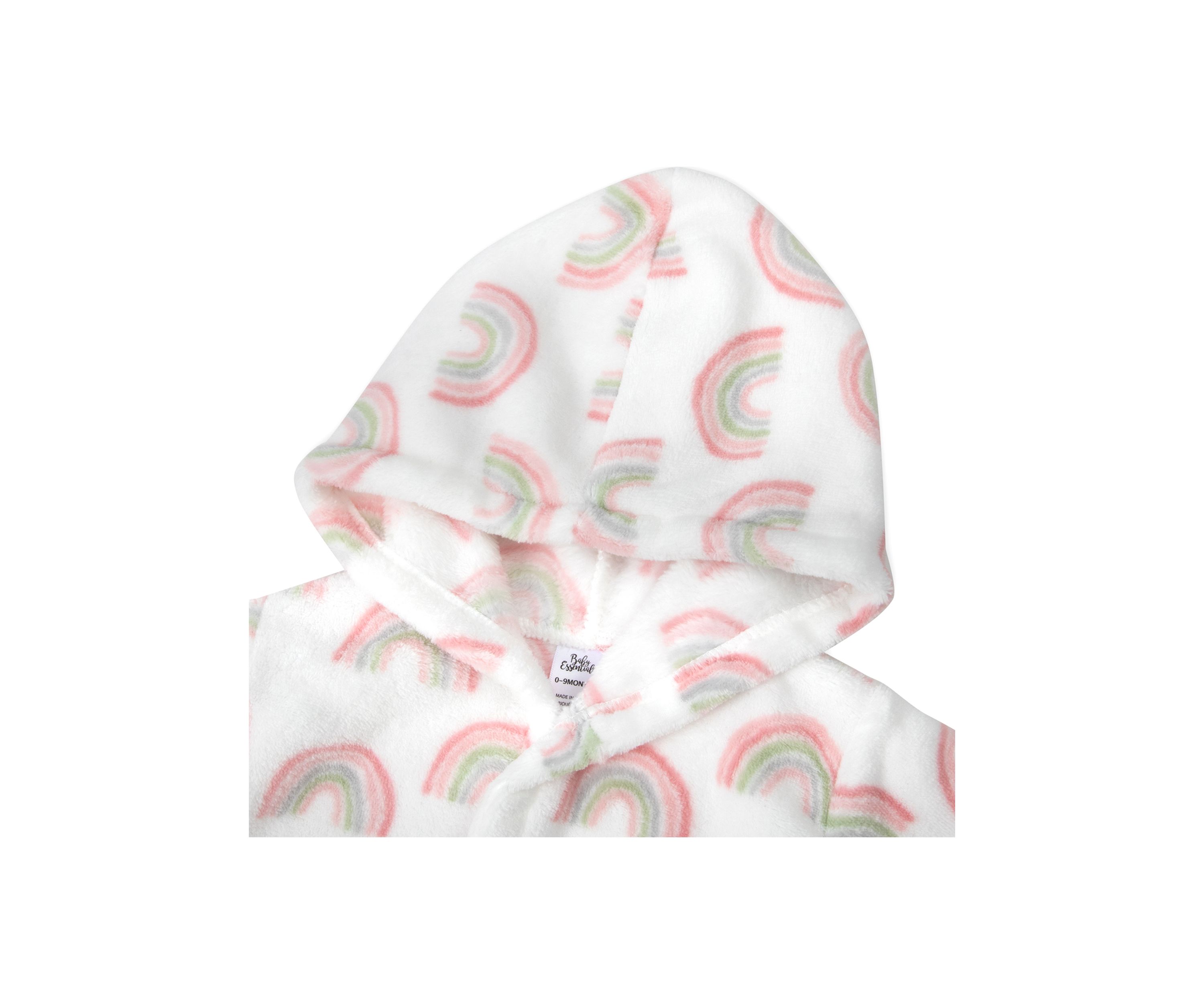 Baby Girls Rainbow Printed Robe with Blanket