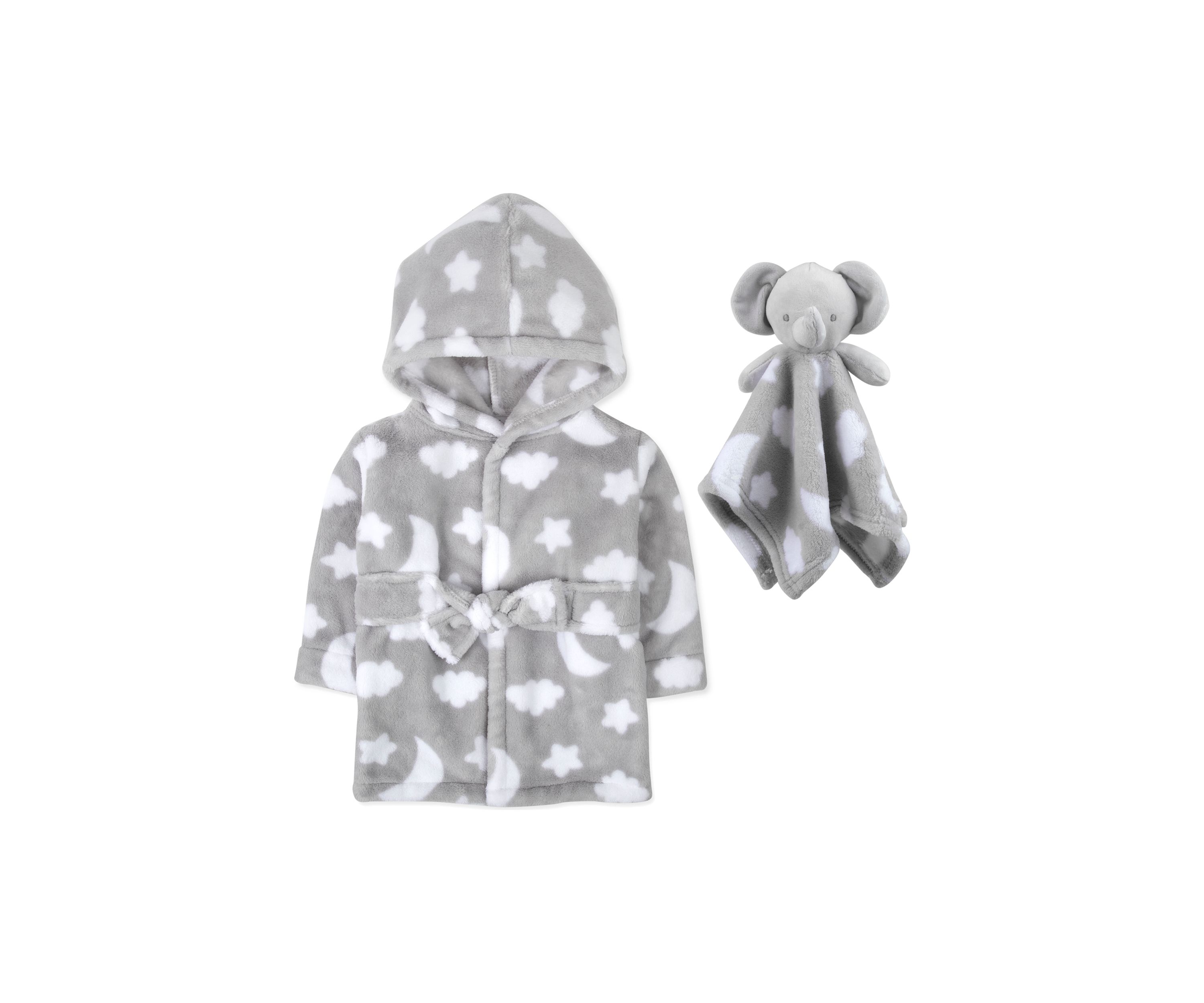 Baby Boys Celestial Printed Robe with Blanket