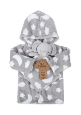 Baby Boys Celestial Printed Robe with Blanket