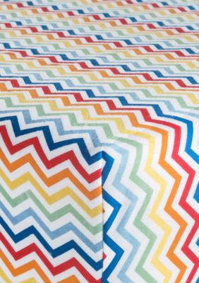Trend Lab® Rainbow Chevron Flannel Fitted Crib Sheet | belk